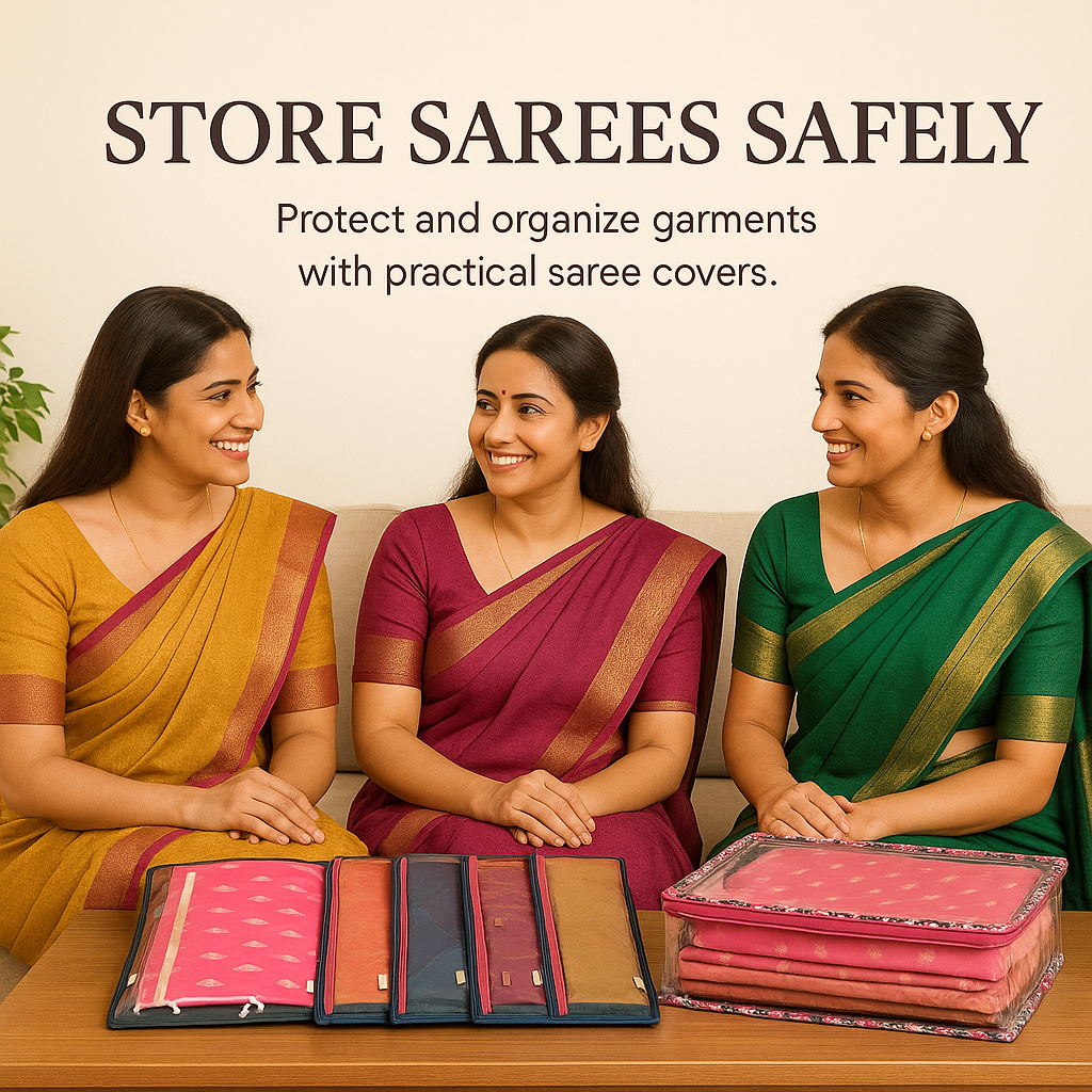 Saree/ Dress Cover (6 Sleeves) – Floral Dream